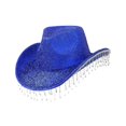thumbnail image 4 of Segolike Cowboy Hat for Women Cowgirl Hat for Concerts Themed Party Wedding Birthday Gift Blue, 4 of 8