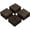 Black-wood grain cross, variant on Yaheetech Set of 27 Interlocking Wood Flooring Tiles for Garden, Wood