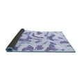 thumbnail image 2 of Ahgly Company Indoor Round Abstract Blue Modern Area Rugs, 7' Round, 2 of 4