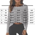 thumbnail image 6 of Maean Womens Cropped Tops Long Sleeve Casual Loose Workout Tees Pullover Crewneck Solid Color Sport Top Tee Shirt, 6 of 6