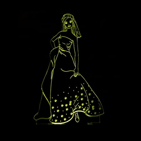 

Wekity 3D creative night light USB powered 7-color LED light suitable for children s gift bedroom decoration