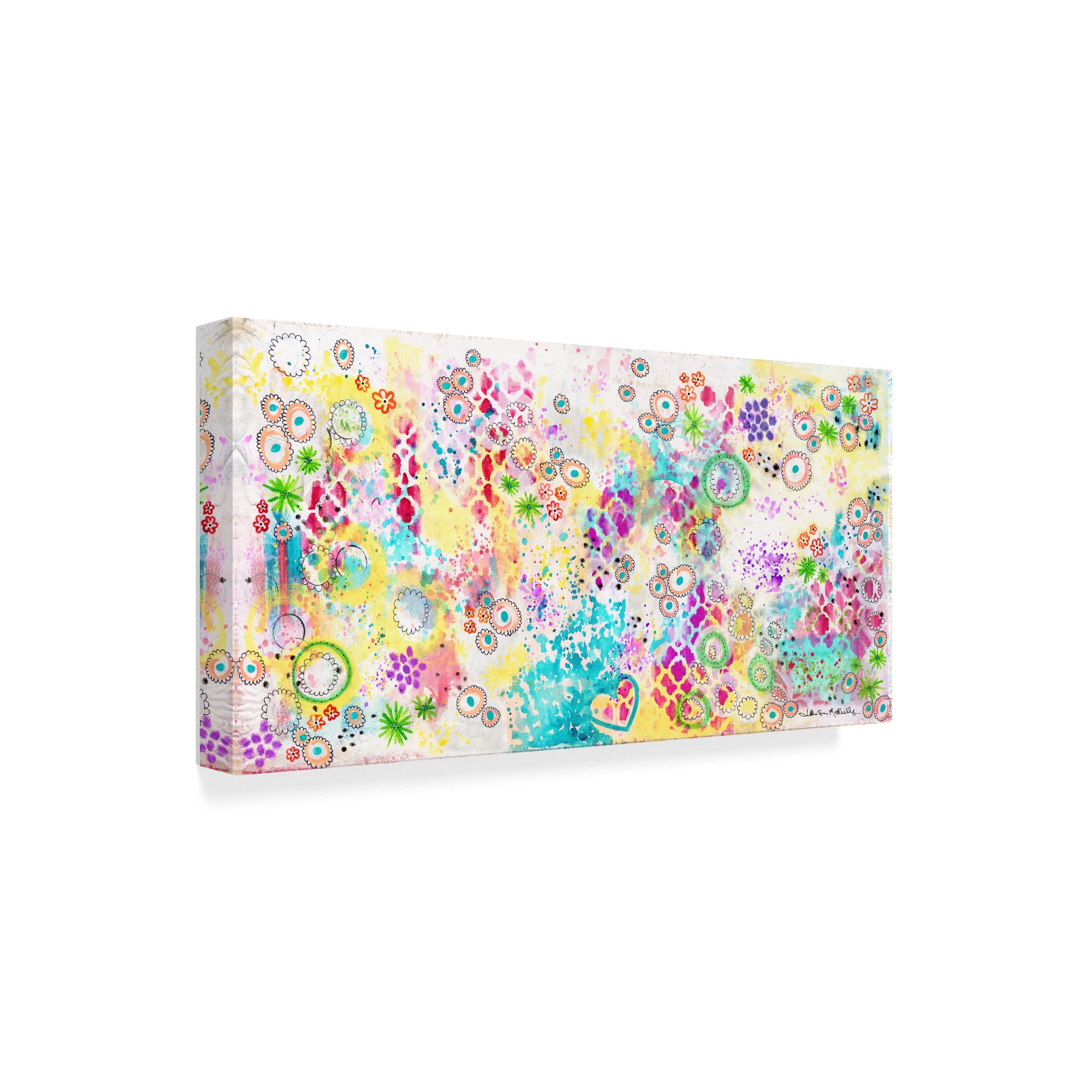 Trademark Fine Art 'Colorful Chaos - Jennifer' Canvas Art by Jennifer McCully