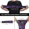 thumbnail image 3 of Kdxio Lilac Print UV Sun Protection Arm Sleeves - Tattoo Cover Up - Basketball Arm Sleeve UPF 50 Cooling for Men Women, 3 of 7