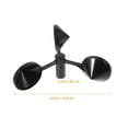 thumbnail image 2 of DEEPCRAFF 2Pcs Small Wind Indicator Wind Measurement or Cup Anemometer Black ABS For General Users, 2 of 8