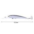 thumbnail image 6 of NIBOLOG 12.5cm/11g Lure Bait 3D Simulated Fisheye Treble Hook Simulation Tempting Angling Slow Sinking Minnow Lure Outdoor Fishing, 6 of 8
