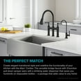 KRAUS Allyn Transitional Bridge Kitchen Faucet and Water Filter Faucet