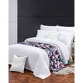 thumbnail image 3 of Xipuska Blue Purple Botanical Bed Runners for Cal King Size Bed, Decorative Bed Throws for Foot of Bed, Spring Flowers Summer Retro Bed Runner Sofa Throw Bedding Scarf Protector Slipcover for Bedroom, 3 of 6