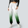 thumbnail image 2 of Pxiakgy Women Pocket Trouser Sweatpants Printed Comfy High Waisted Workout Casual Joggers Pants Green + XL, 2 of 8