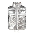 thumbnail image 6 of No Boundaries Metallic Puffer Vest, Women's and Women’s Plus, 6 of 7