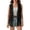 Black, variant on Women Cardigan Sleeveless Casual Coat Blazer Blouse Women's Suedes Sleeveless Vests Cardigan Tops