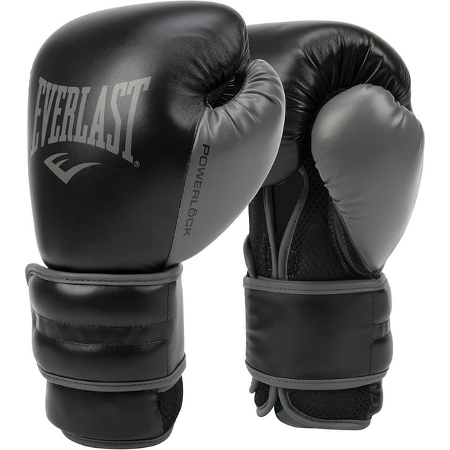 Guantes de entrenamiento Everlast Powerlock 2 Hook & Loop, 16 oz, azules