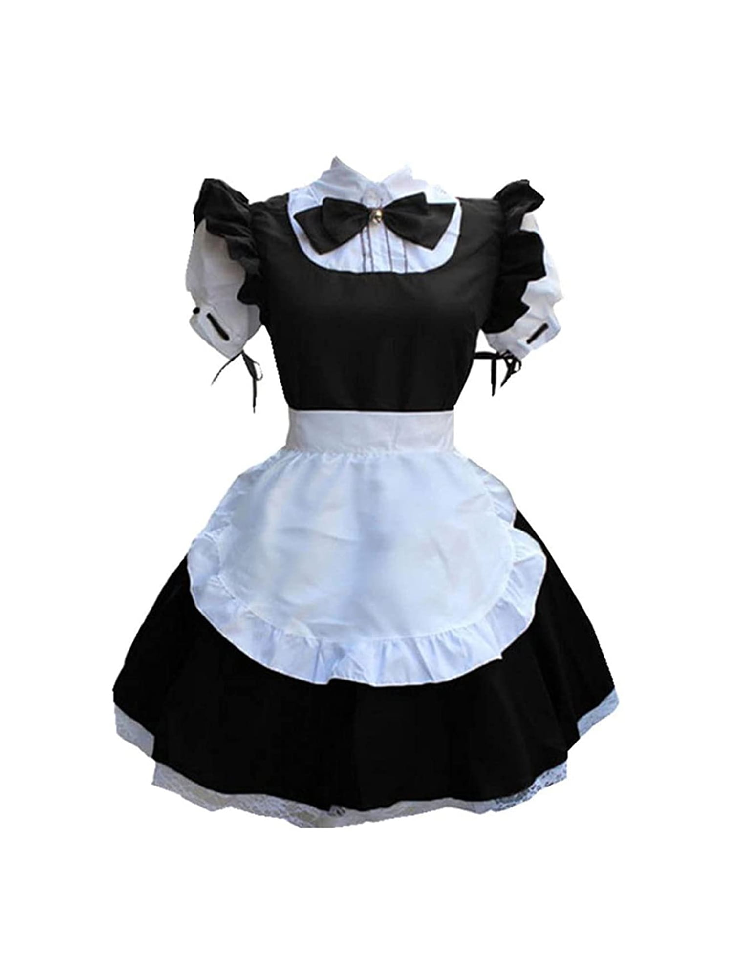 Wannsee Anime French Maid Apron Lolita Fancy Dress Cosplay Costume Furry  Cat Ear Gloves Socks SetPink S on Galleon Philippines