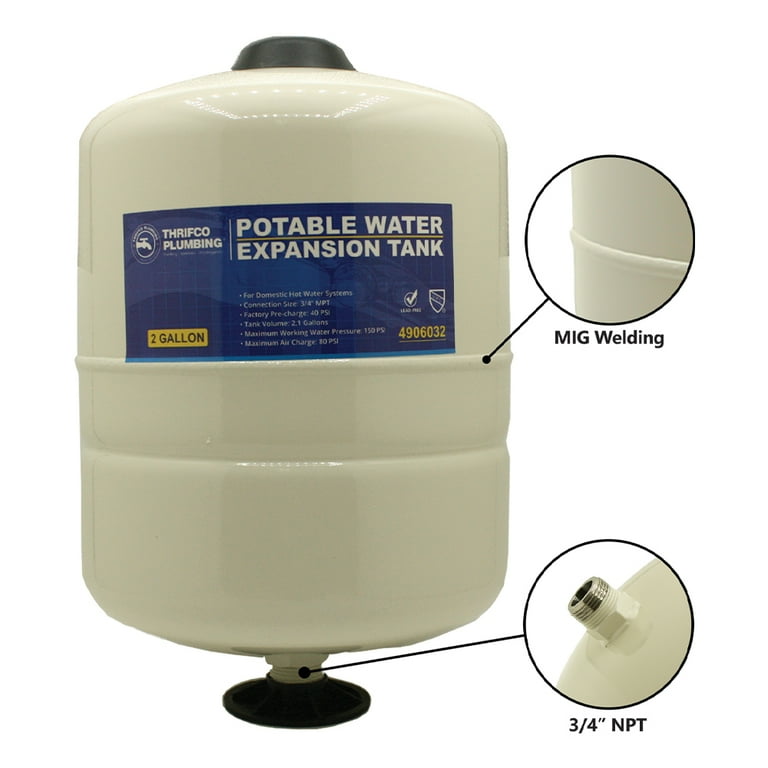 Thrifco 4906032 Gallon Thermal Expansion Tank for Potable Water