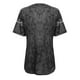 thumbnail image 5 of ICHUANYI Clearance Women's Fashion Printed Short Sleeve T-shirt Blouse Round Neck Casual Tops(Black, L) ICHUANYI WER2023080915210, 5 of 5