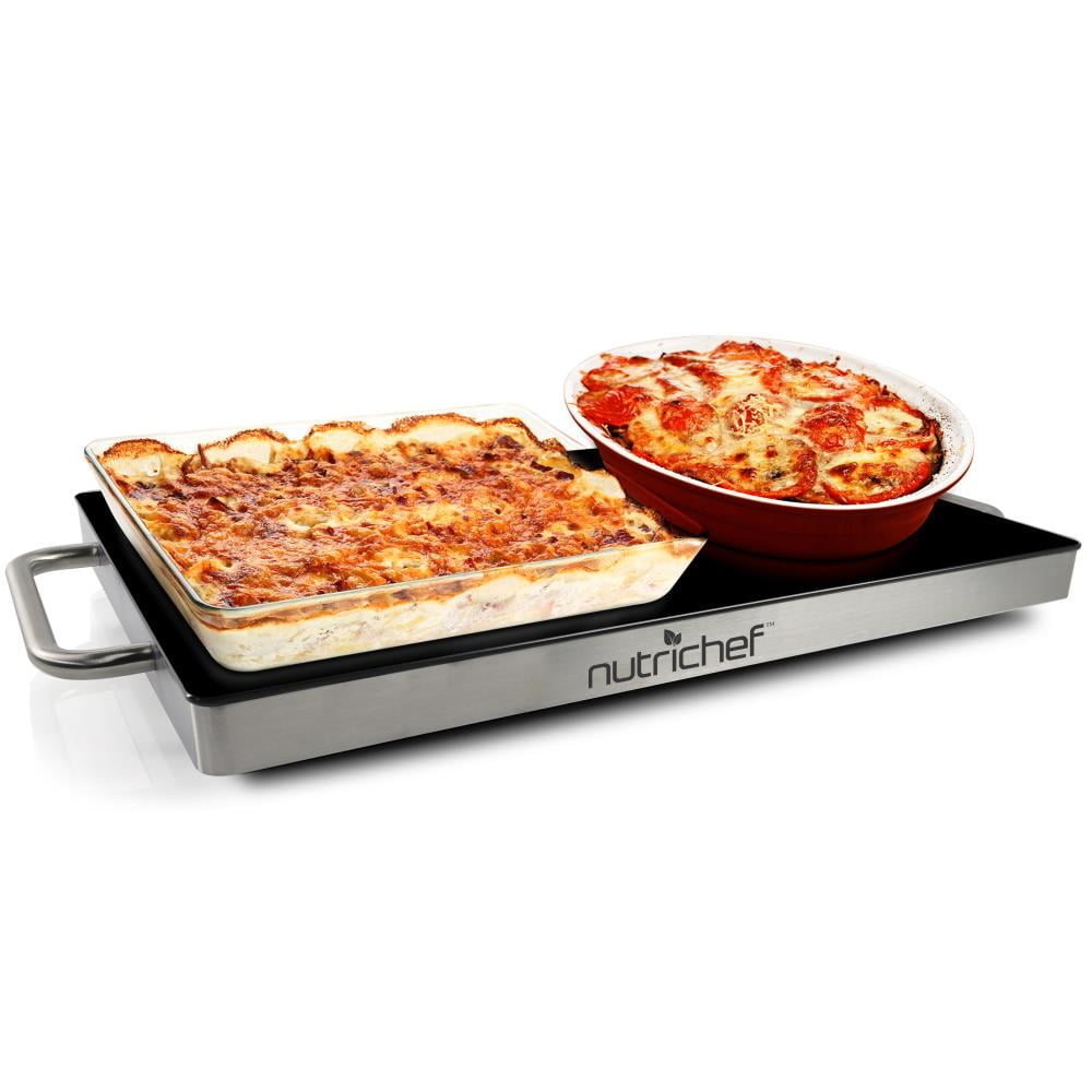 NutriChef PKWTR15 Electric Warming Tray / Food Warmer with NonStick