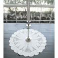 thumbnail image 2 of Snowy Silver Christmas Tree Scene on Ivory Table Topper (23" Round), 2 of 6