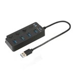 US Port Splitter,USB 3.0 HUB 4 USB Port Expander USB Splitter Advanced Technology