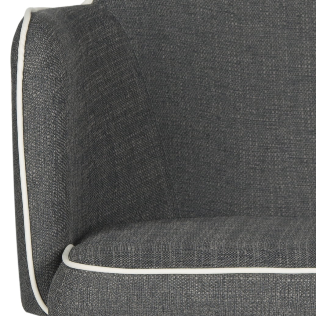 SAFAVIEH Summerset Modern Upholstered Arm Chair, Grey/White