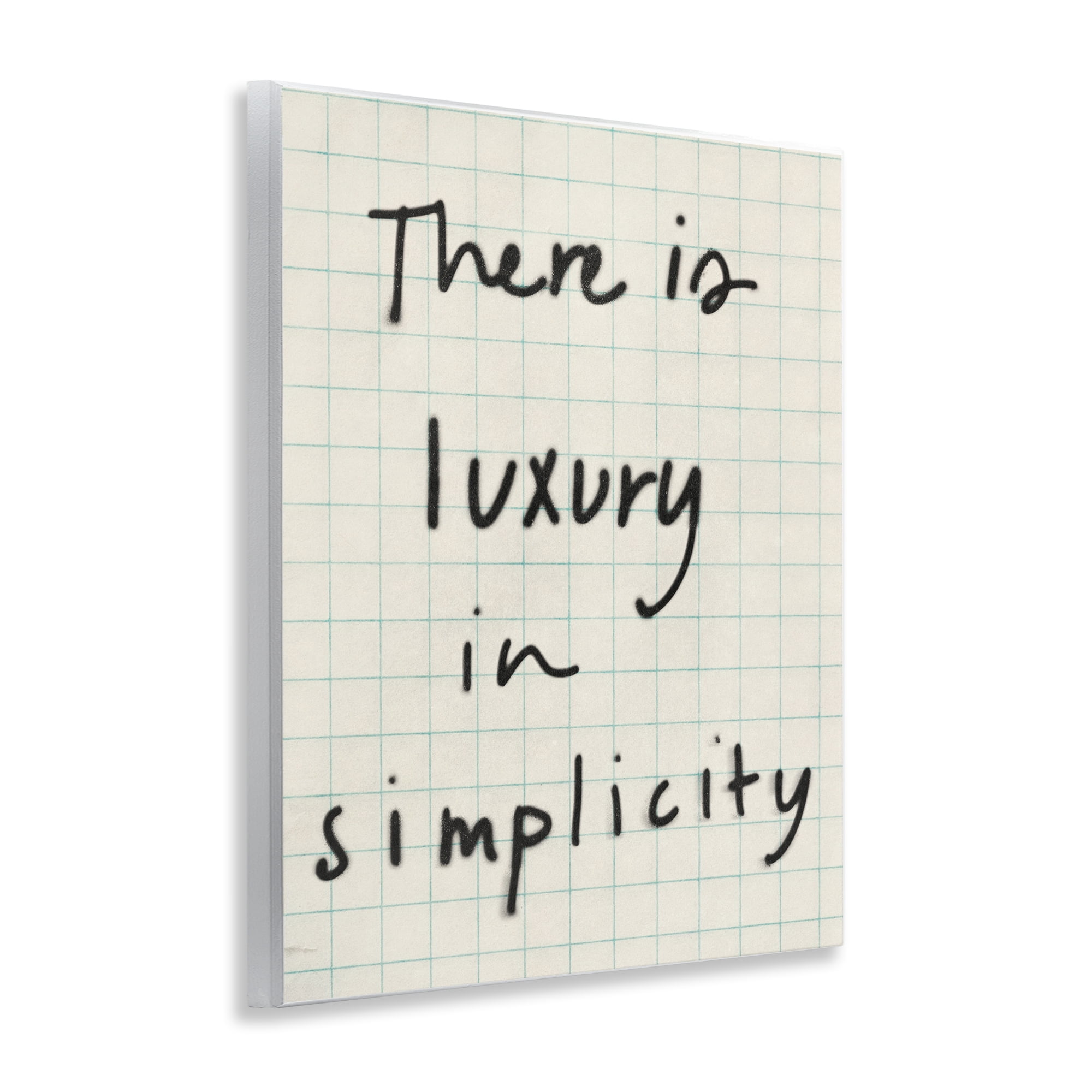 Stupell Industries Luxury In Simplicity Scrawl Wall Plaque Art, design by Victoria Barnes