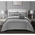 thumbnail image 1 of Chic Home BCS16201-BIB-US Hadley Comforter Set - Queen Size- Grey - 9 Piece, 1 of 1