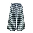 thumbnail image 4 of Outfmvch Crop Pants for Women Capris Drawstring with Pockets Linen Palazzo Trousers Cotton Linen Pants Summer Beach Pant Outfits Capri Pants with Lace Side Summer Outfits 2026 Trendy White L-5XL, 4 of 4