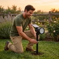 thumbnail image 5 of Solar Powered Spotlight, 9 LED Warm Light Outdoor Lighting for Trees, Garden, Yard, & , Decorative Lawn Lighting Decor, 5 of 7