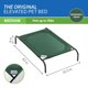 thumbnail image 4 of Cama Elevada para Mascotas Coolaroo Gale Pacific Verde Tejido de Punto Mediana, 4 of 6