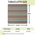 thumbnail image 2 of Stretchy Square Table Cover 34x34 Inch with Elastic Border, Bohemian Floral Print for Card Tables and Outdoor Entertainment, 2 of 6