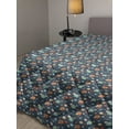 thumbnail image 2 of Cartoon Down Alternative Comforter, Teddy Bears Blue Backdrop Holding Hearts Shower Theme, Microfiber Quilt for All Season, 5 Sizes, Cadet Blue Pale Blue, by Ambesonne, 2 of 3