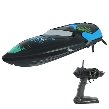 - ALLCACA 2.4GHZ Remote Control Boat High-speed RC Racing Boats Waterproof Electric Ship with 180° Flip and Water Cooling System, Suitable for Pools and Lakes, Black