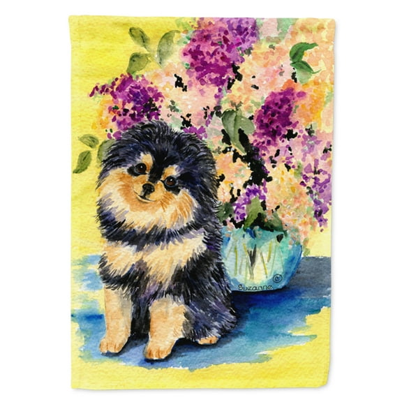 Caroline's Treasures SS8290-FLAG-PARENT Pomeranian Flag, , multicolor