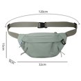 thumbnail image 3 of Bolso De Pecho Bolso de pecho para mujer de viaje informal color sólido simple para viajes deportes (verde), 3 of 8