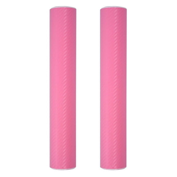 2pcs 30X200CM 3D Carbon Fiber Vinyl Wrap Roll Film Sticker Decal Car Home Wallpaper Pink