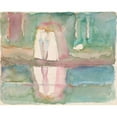 thumbnail image 3 of Edvard Munch 18x15 Black Modern Framed Museum Art Print Titled - Women on the Beach, Asgardstrand (1920), 3 of 5