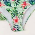 thumbnail image 6 of Wancir 3pcs Set Women Bikini with Cover Up Swimsuit Floral Print Bottom Knotted Front Top High Waisted Swimwear, 6 of 9
