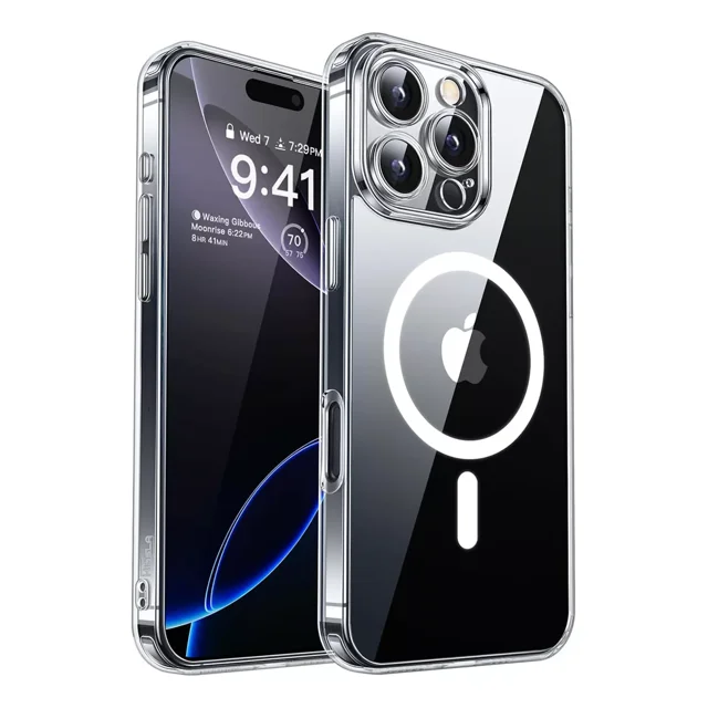 Funda Para iPhone 16 Pro Max Con Magsafe Protección Militar Transparente