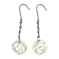 thumbnail image 4 of Premium Wild Animals Hanging Bird Feeder - Metal, 4X Fat Ball Capacity Gold (with Chain), 4 of 9