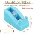 thumbnail image 2 of Dispensador de cinta de 2 piezas para escritorio, dispensador de cinta pequeño y lindo para escritorio de oficina, azul claro y púrpura, 2 of 6