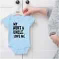 thumbnail image 5 of Auntie Uncle Present Loved Niece Cute Romper Boys or Girls Infant Baby Brisco Brands NB, 5 of 6