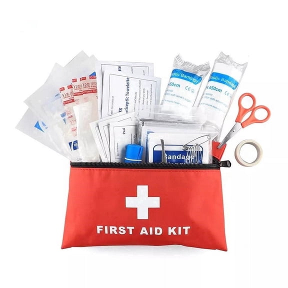 Rattygan Style Travel First Aid Kit – 95 Pieces – Lightweight Emergency Medical Kit for Car, Camping, and Road Trips