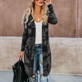 thumbnail image 5 of BODOAO Women's Kimonos for Women Camouflage Print Lightweight Cardigan Open Front Fall Long Cardigan Ladies Outerwear Womens Ladies Long Cardigan Camouflage Long Sleeve Coat Outerwear Black L, 5 of 9