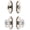 Polished Nickel, variant on Grandeur 826097 Arc Solid Brass Single Cylinder Keyed Entry Knobset And Deadbolt Combo