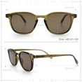 thumbnail image 4 of SA106 Classic Mens Square Sunglasses with Lightweight Frame and UV400 Polycarbonate Lenses Green Frame - Green Lens, 4 of 6