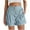 Light Blue, variant on Women's Denim Shorts, 2025 New Summer Baggy High Waisted Flowy Wide Leg Skorts Buttons Pleated Ruffle Jean Shorts with Pockets in Clearance Beige L
