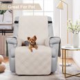 thumbnail image 2 of TAOCOCO Recliner Chair Covers 100% Waterproof Reclining Chair Slipcover for Recliner Chair with Pocket Cream, 2 of 8