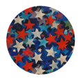thumbnail image 4 of Orinice Stars Pattern Abstract Round Table Cover Stain Resistant Washable Indoor Outdoor Tablecloth Kitchen Dining Wedding Parties Waterproof 100% Polyester Fiber 46-50, 4 of 8