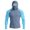 Light Blue, variant on Men's Color Block Drop Shoulder Hooded Long Sleeve Sun Shirt, Lightweight UPF Protective Pullover Top for Outdoor Sports, Hiking and Casual Daily Use