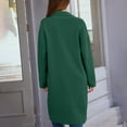 thumbnail image 6 of Baberdicy Cardigan Sweater Women's Autumn and Winter Solid Color Fashionable Thin Lapel Long Woolen Coat Casual Cardigan Women's Cardigans Green, 6 of 7