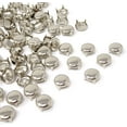 thumbnail image 2 of 100PCS 9mm Nailheads Bricolage Rond Punk Rivets Dôme Métal Goujons (Argent), 2 of 7