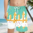 thumbnail image 2 of Boys Shorts Size 10-12 Ice Cream Shorts Boys Summer Cute Preppy Ice Cream Drip Baseball Shorts Casual Elastic Waist Short-Pants with Pockets 2-14 Y, 2 of 7